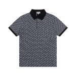 Dior Little bee embroidery long-sleeved polo shirt