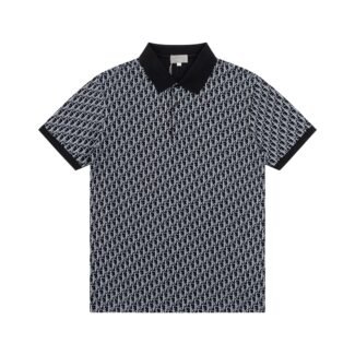 Dior Little bee embroidery long-sleeved polo shirt