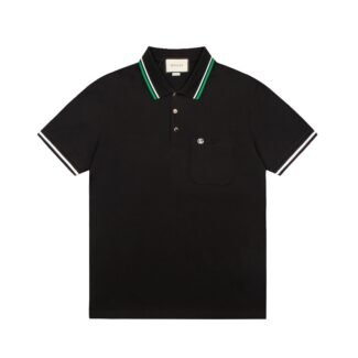 Gucci Cotton Piquet Polo with Interlocking G