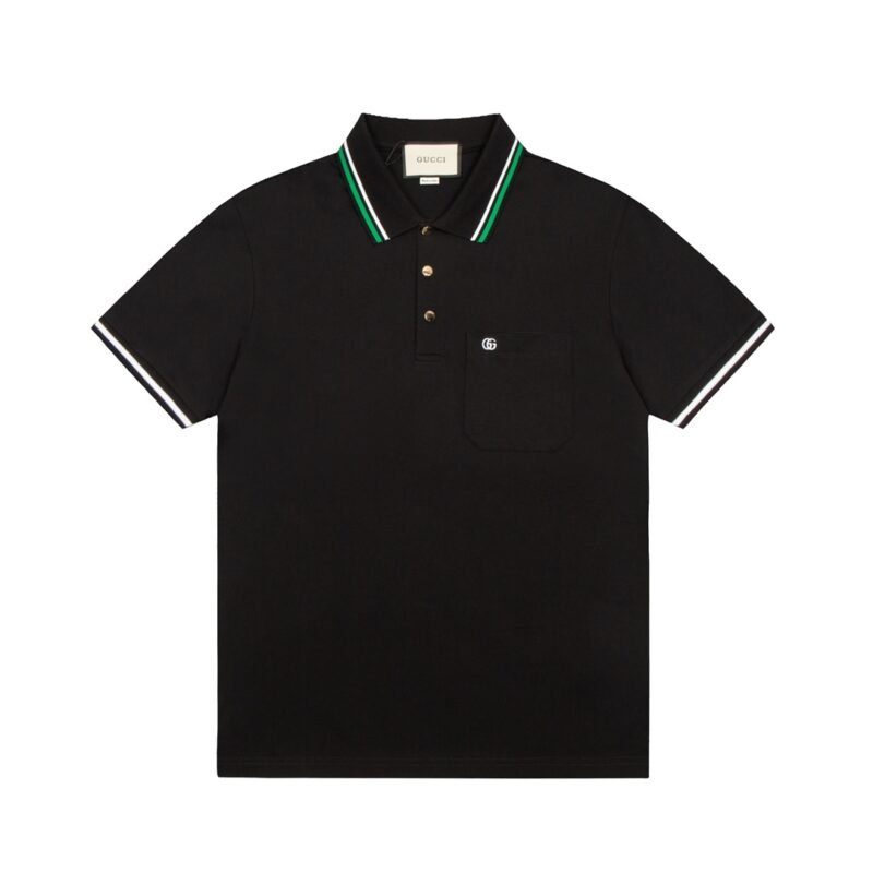 Gucci Cotton Piquet Polo with Interlocking G