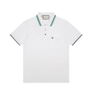 Gucci Cotton Piquet Polo with Interlocking G