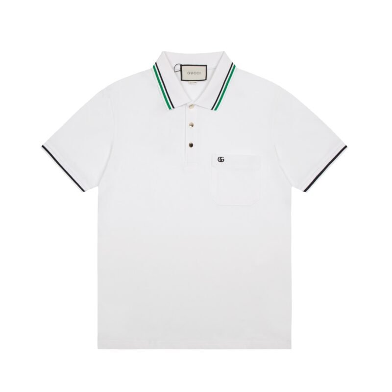 Gucci Cotton Piquet Polo with Interlocking G