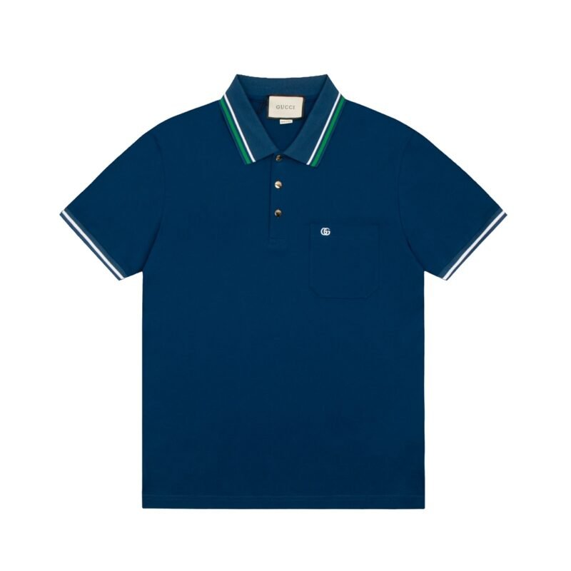 Gucci Cotton Piquet Polo with Interlocking G