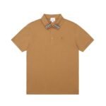 Burberry Icon Stripe Collar Cotton Piqué Polo Shirt