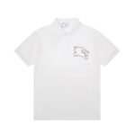 Burberry Icon Stripe Collar Cotton Piqué Polo Shirt