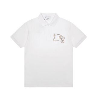 Burberry Icon Stripe Collar Cotton Piqué Polo Shirt