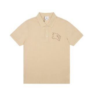 Burberry Icon Stripe Collar Cotton Piqué Polo Shirt