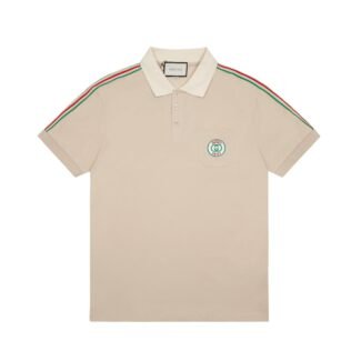 Gucci Cotton piquet polo with Double G