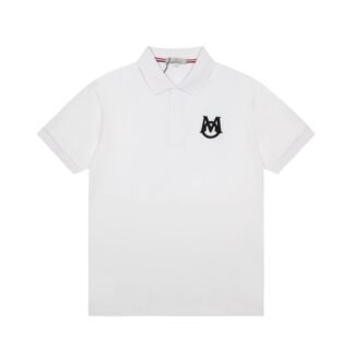 Moncler Men's Textured Logo Polo Shirt
