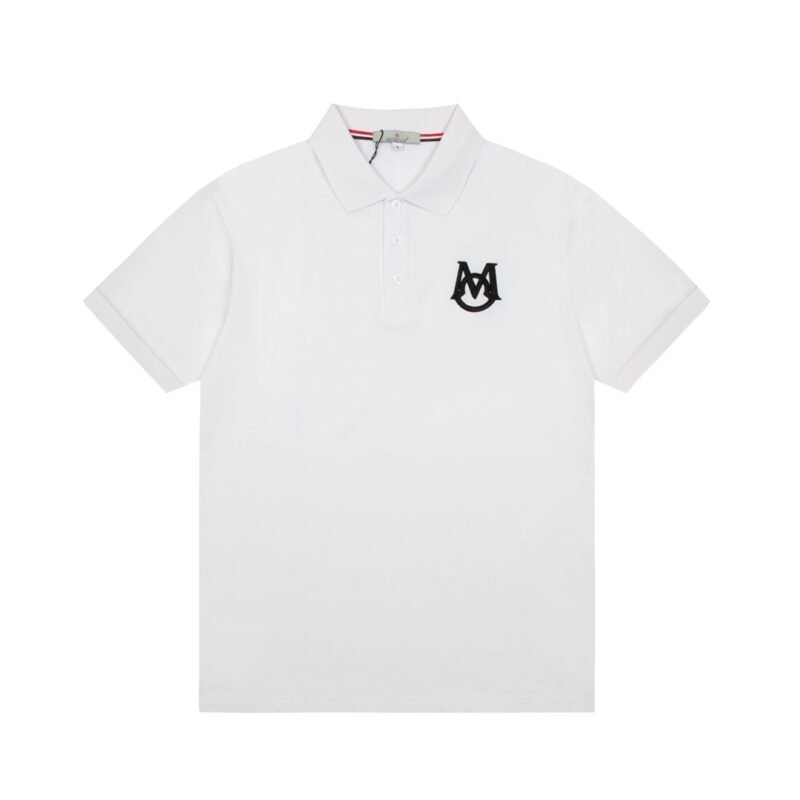 Moncler Men's Textured Logo Polo Shirt