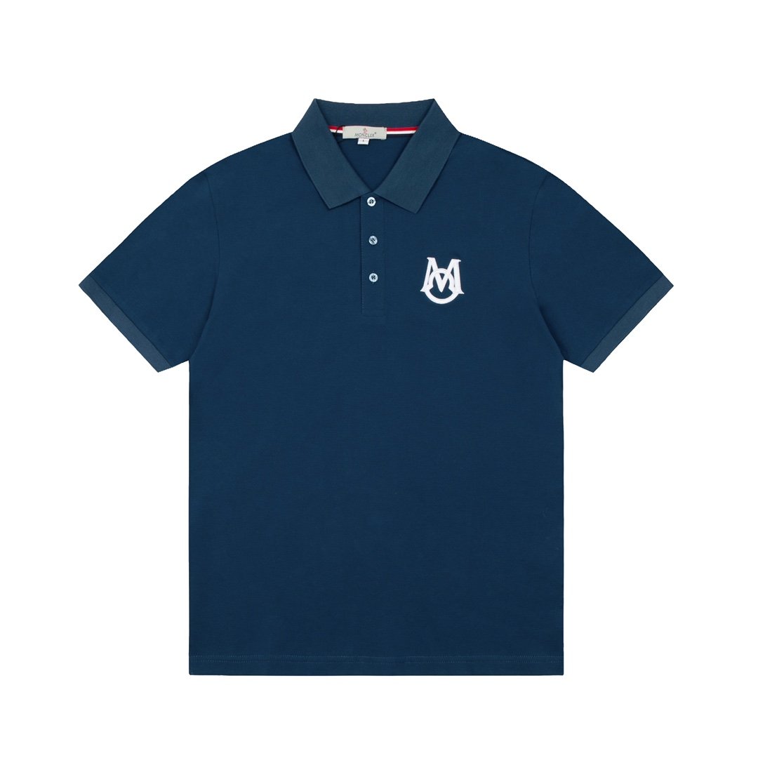 Moncler Men's Textured Logo Polo Shirt