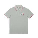 Moncler Men's Textured Logo Polo Shirt