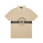 DOLCE & GABBANA Woven DG Logo Polo Shirt