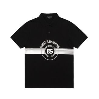 DOLCE & GABBANA Woven DG Logo Polo Shirt