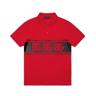 DOLCE & GABBANA Woven DG Logo Polo Shirt