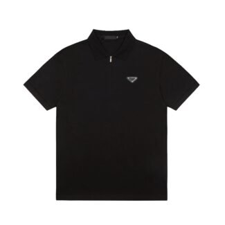 Black Terry Polo Shirt | PRADA