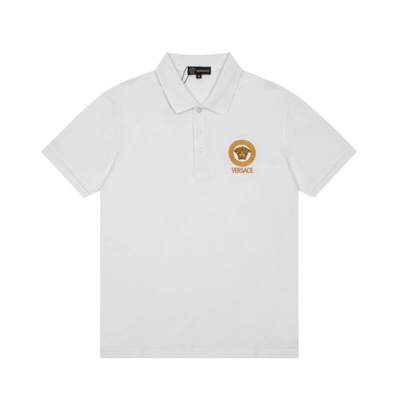 Short-Sleeved Kids Polo Shirt | VERSACE