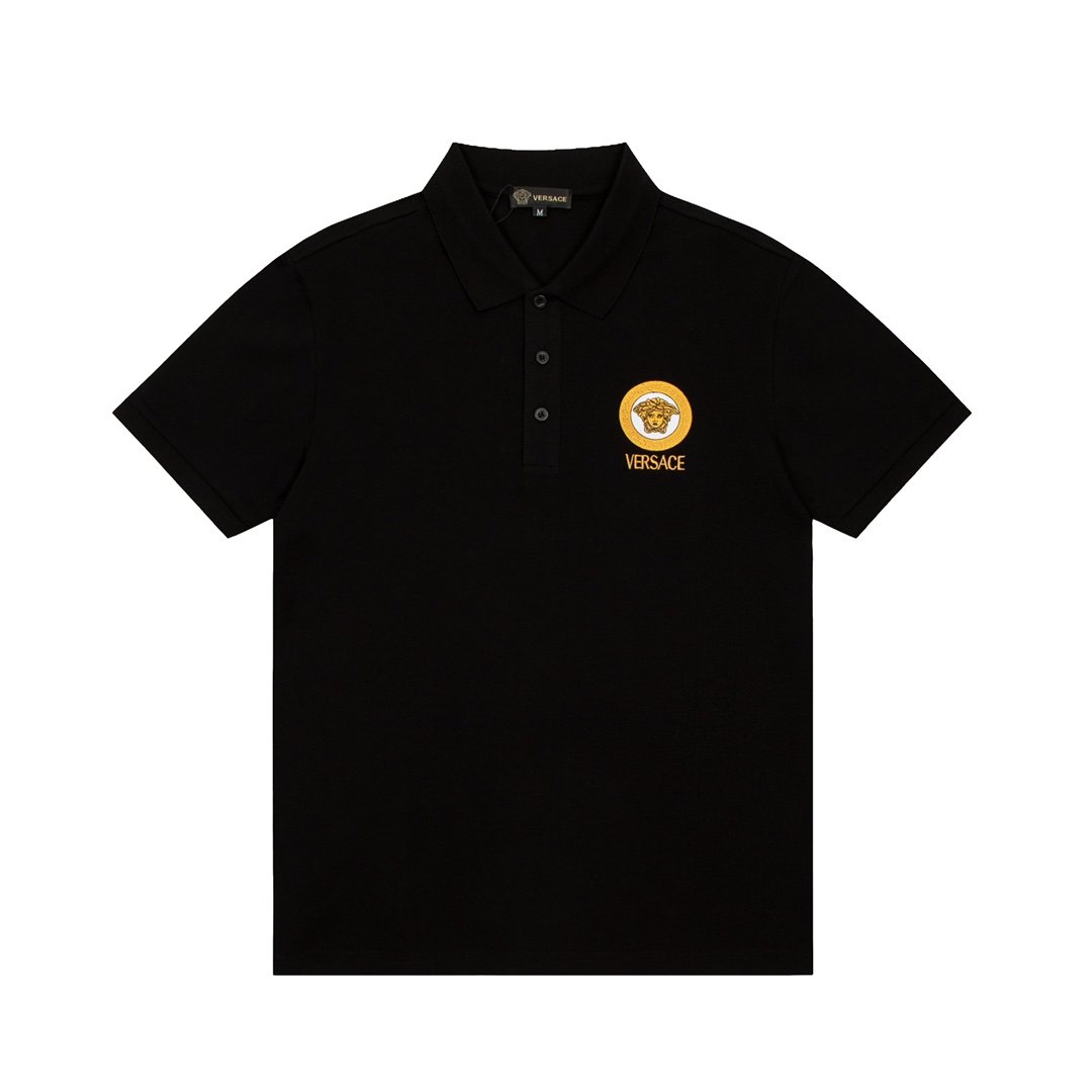 Short-Sleeved Kids Polo Shirt | VERSACE