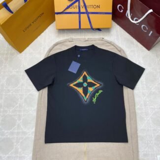 Louis Vuitton Monogram Flower 3D Gradient Print T-Shirt