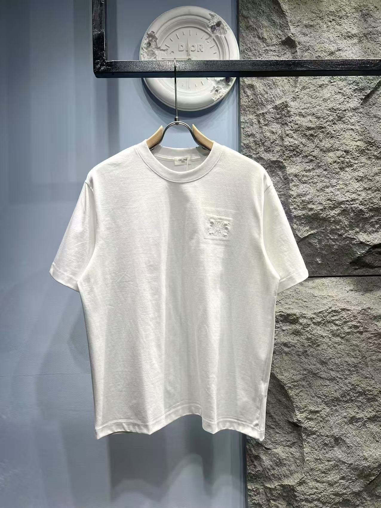 13391762762643371 CELINE LOOSE T-SHIRT IN COTTON JERSEY