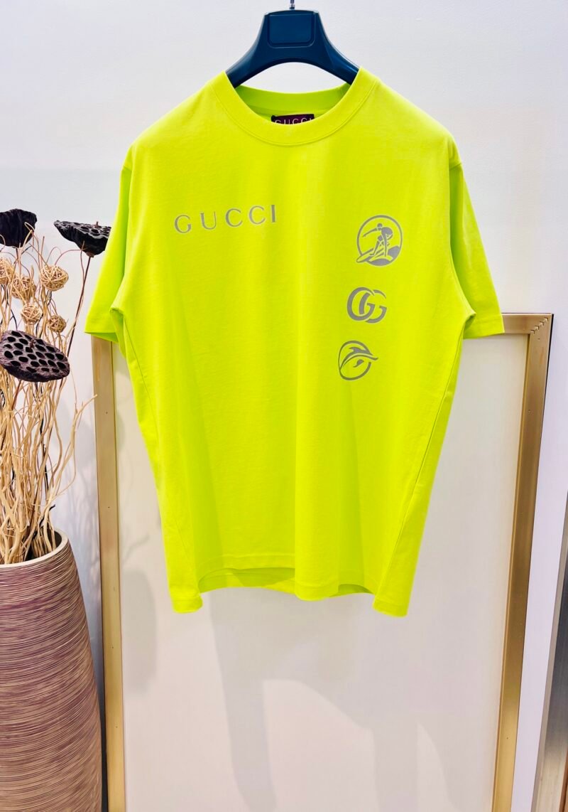 Cotton jersey T-shirt with Gucci logo in white | GUCCI®
