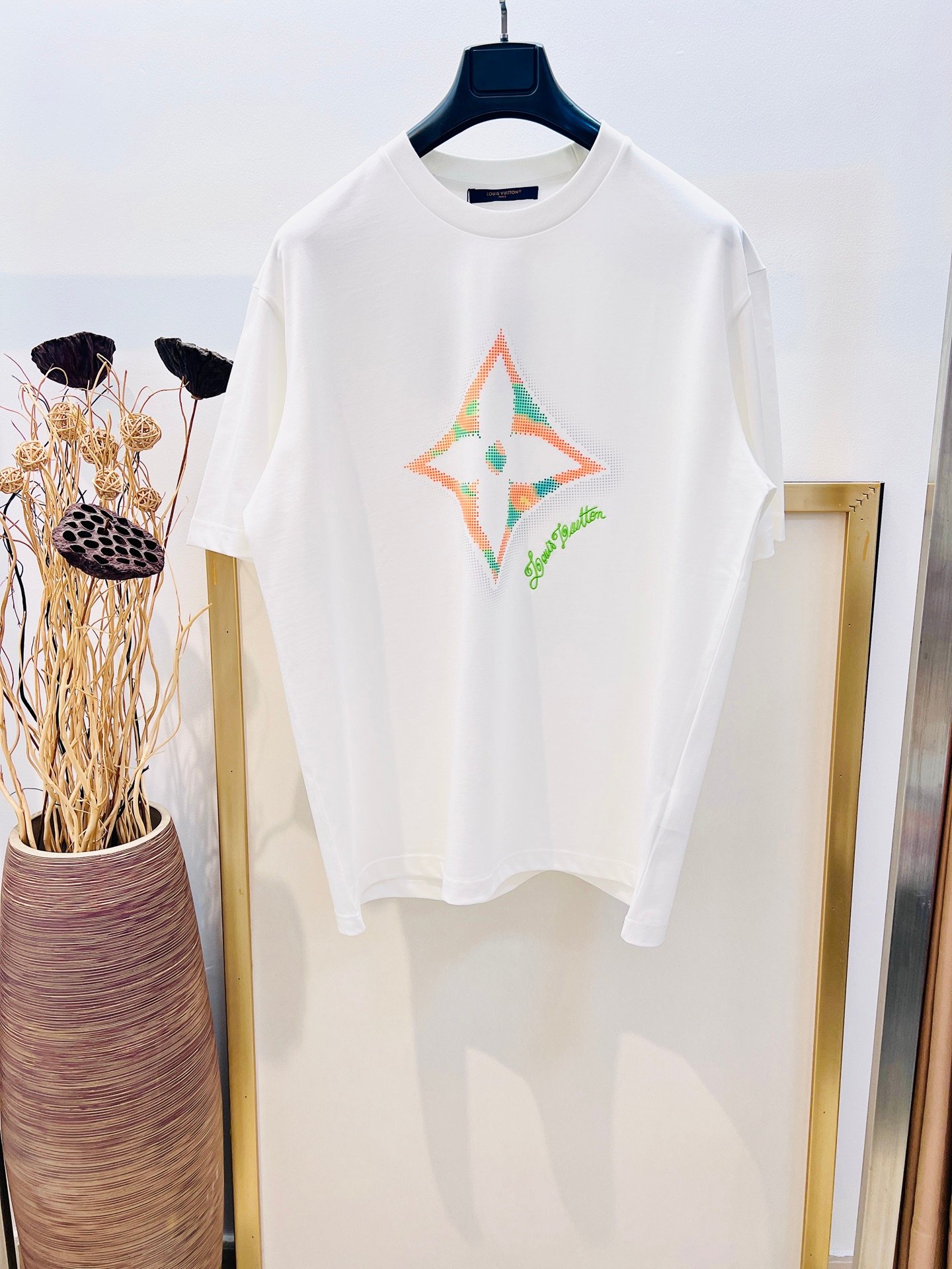 Louis Vuitton 25FW Early Spring Series Four-Leaf Clover Painted Direct Inkjet Printing