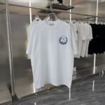 Dior 2025 Spring and Summer New Embroidery Personalized Round Neck Short Sleeve
