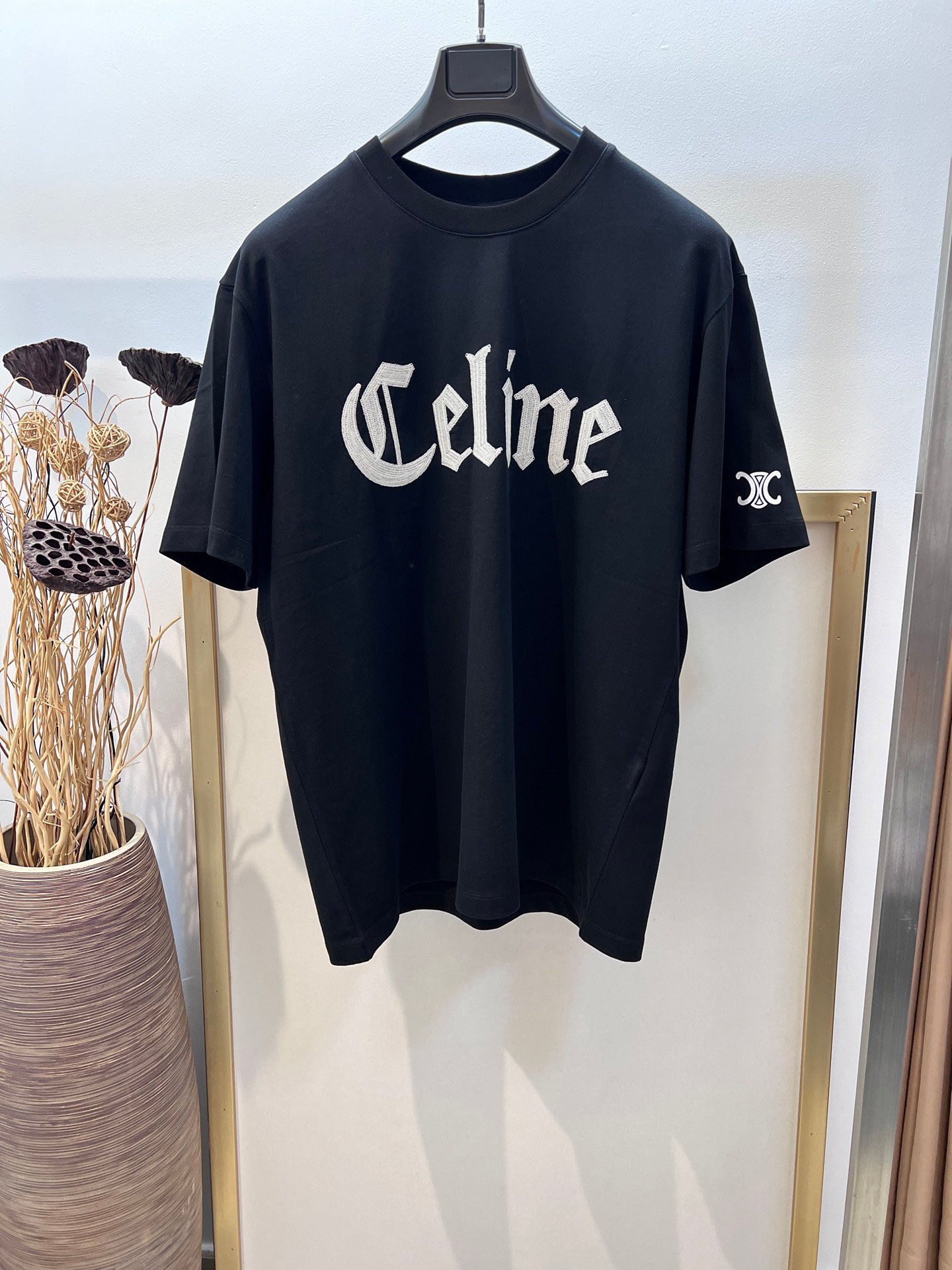 2025FW Spring/Summer Series CELINE embroidery with classic Arc de Triomphe print