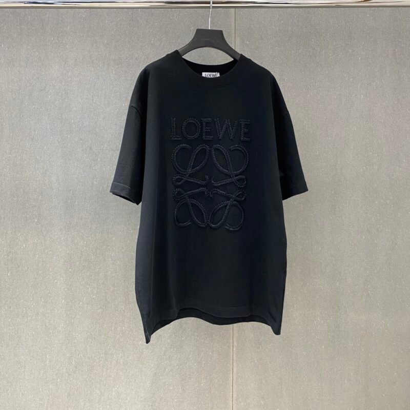 2025 Summer New LOEWE Round Neck Short Sleeve T-shirt, High Version