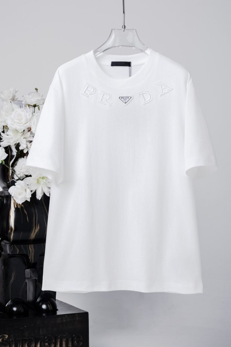 Prada Mens Nylon Pocket Logo T Shirt